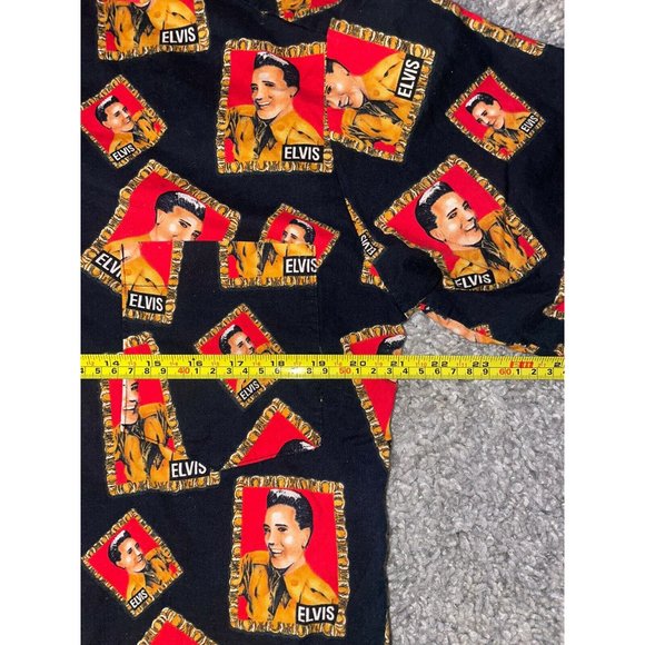 Elvis Presley Custom 1 Of 1 All Over Print Button Up Size Medium - Picture 6 of 7